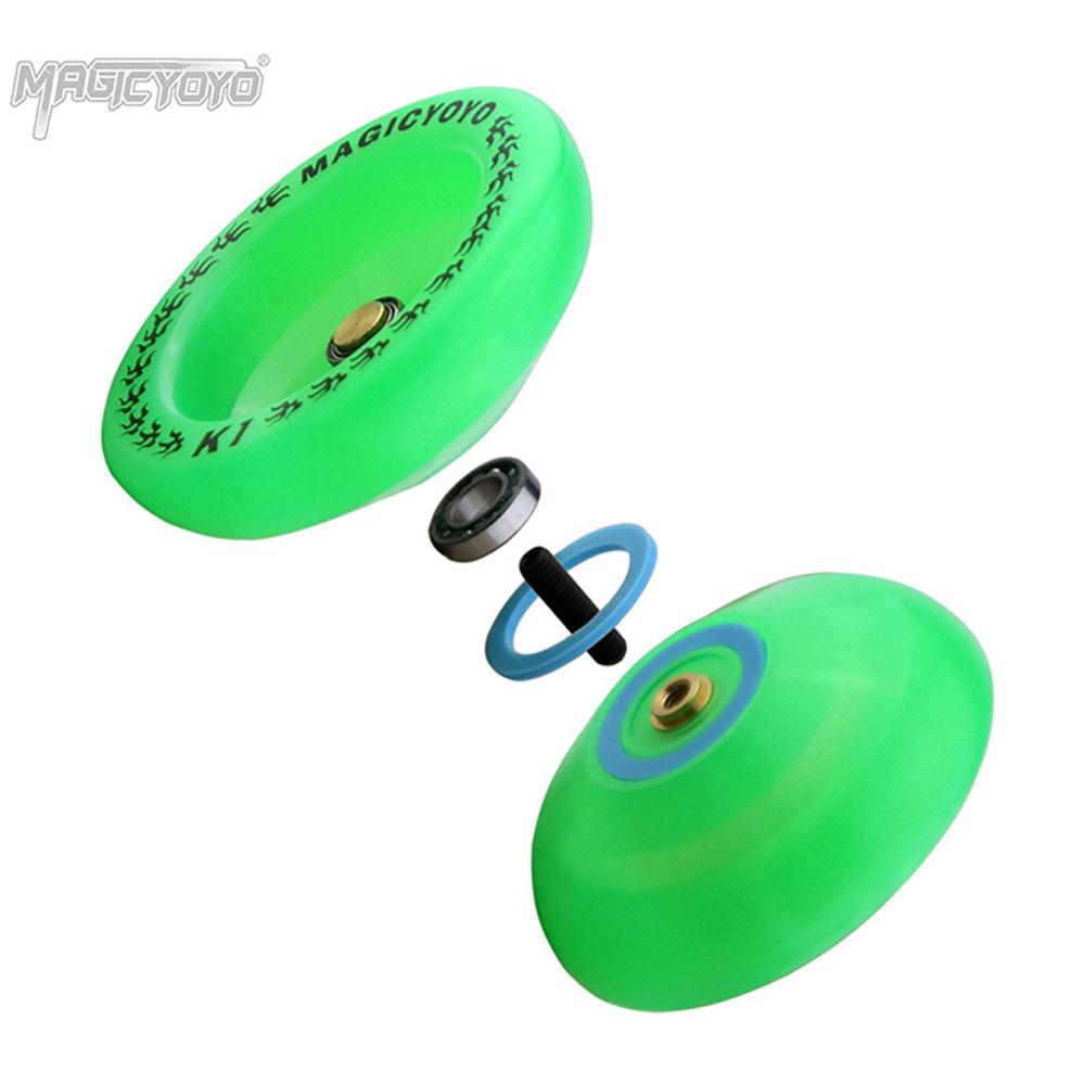 Party Games For Adults And Kids - 初心者向けMAGICYOYO-K1プラスチックヨーヨーボール、グリーンヨーヨー、ダークグロー、蛍光ヨーヨーボール、プレーヤーおもちゃ