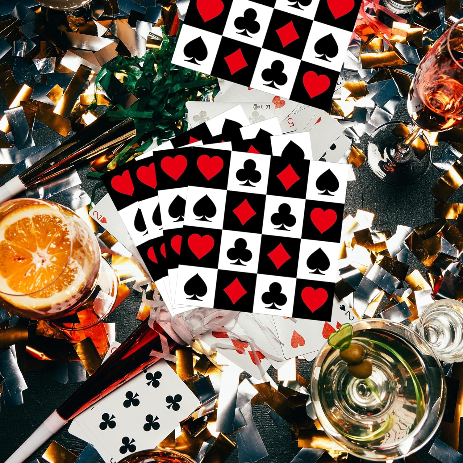 20/40/60/80 個 カジノテーマ ポーカーナプキン  - Party Games Night のレビューと価格