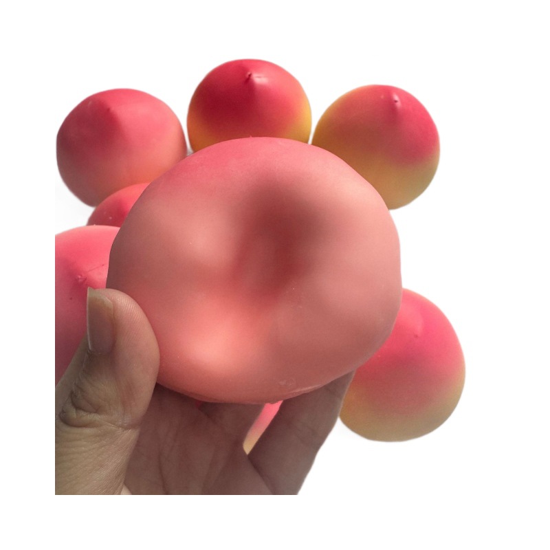 サクサク音がするピーチフルーツスクイーズ玩具 – 大人向けの - Party Games For Adults And Kids のレビューと価格