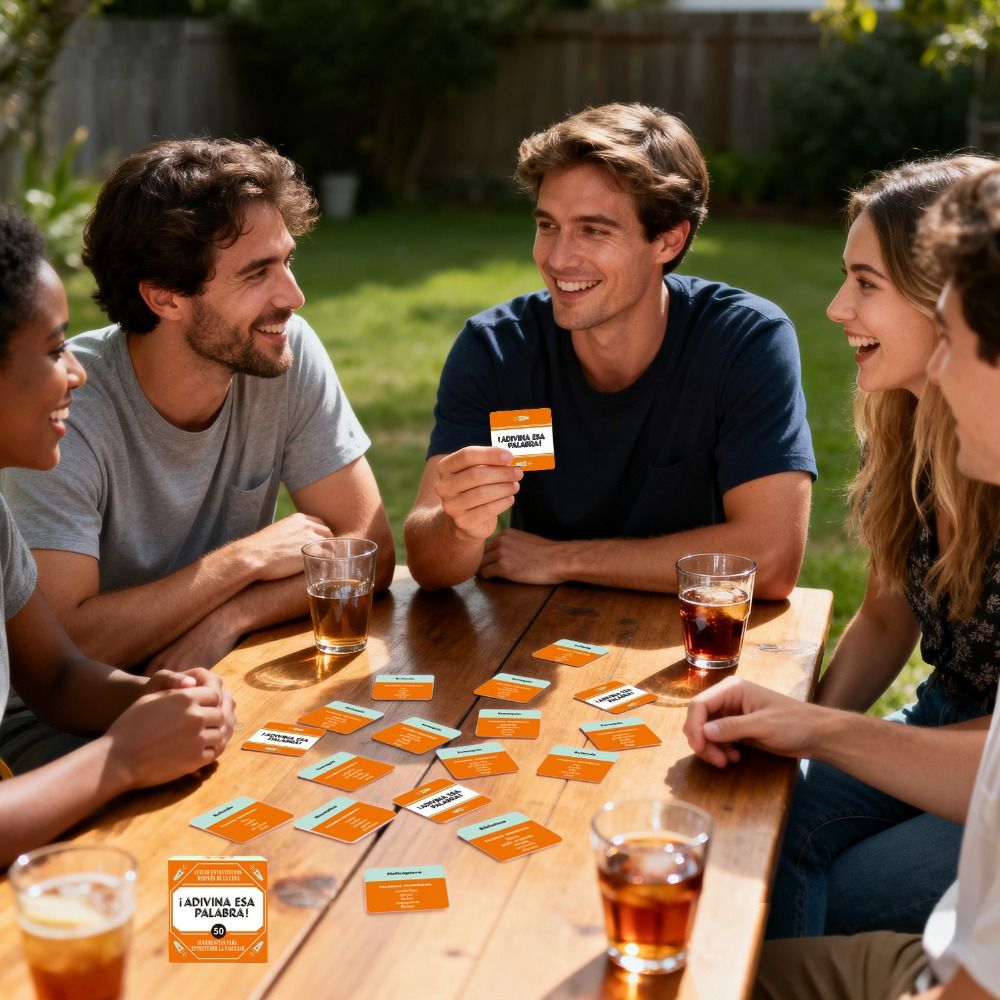 面白いスペイン語ゲームカード。インタラクティブな50枚入り。 - Party Games Name のレビューと価格